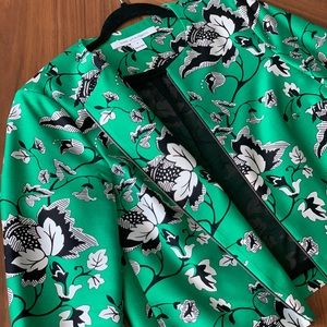 DVF Wool/Silk Blend Zip-Front Jacket